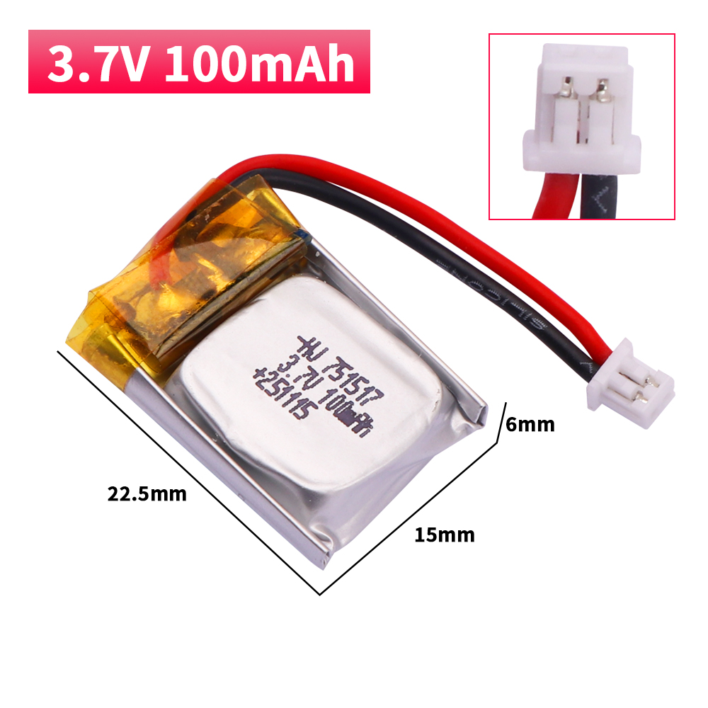 100mah 3.7V Lipo Battery FQ777 - Drone Fq777 Rc Quadcopter recension och pris