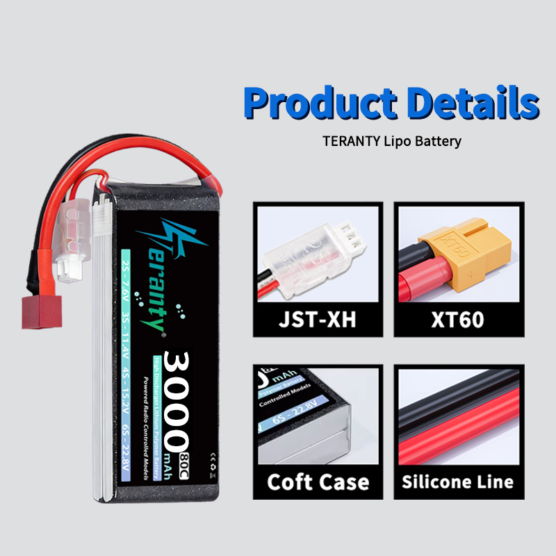 TERANTY 2S 3000mAh Lipo Batter - Drone Rcs recension och pris