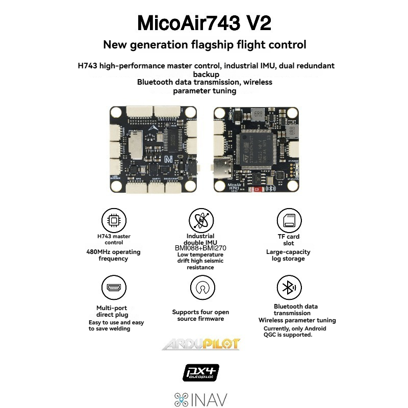 MicoAir743 V2   Flight Control - Betaflight Flight Controller recension och pris
