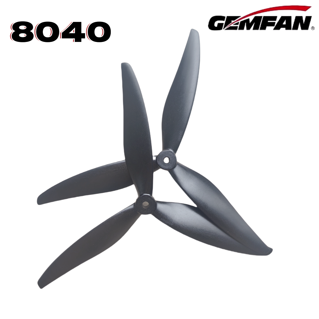 Gemfan 8040 8X4X3 3-blade 8-in - Drone Rc Parts recension och pris