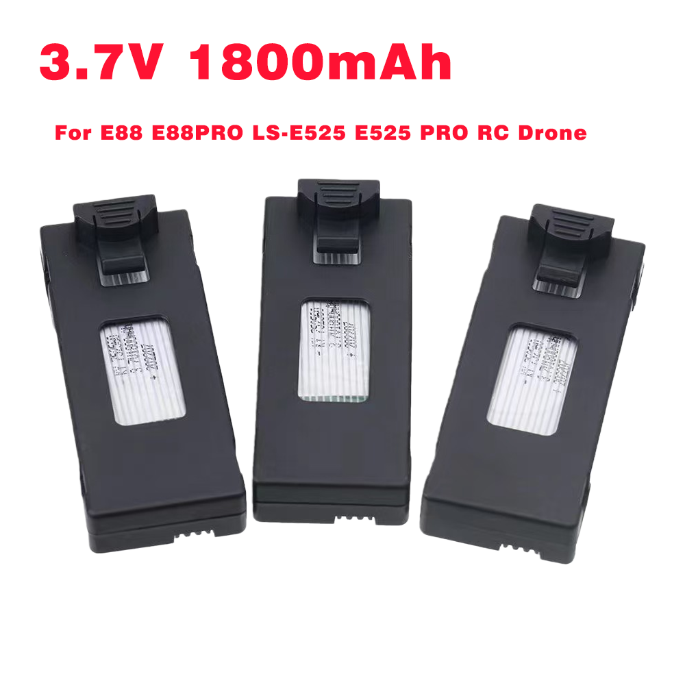 3.7V 1800Mah RC Drone Battery  - Drone Rc E88 Pro recension och pris