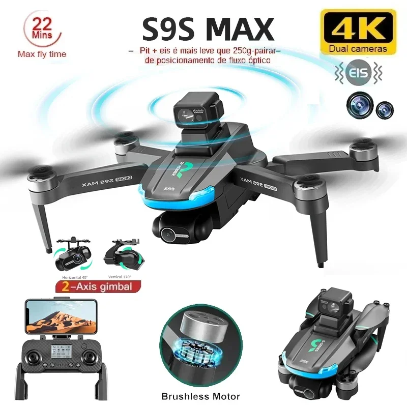 NEW S9S MAX MINI Drone 4K 2-Ax - Drone Rc Ufo recension och pris