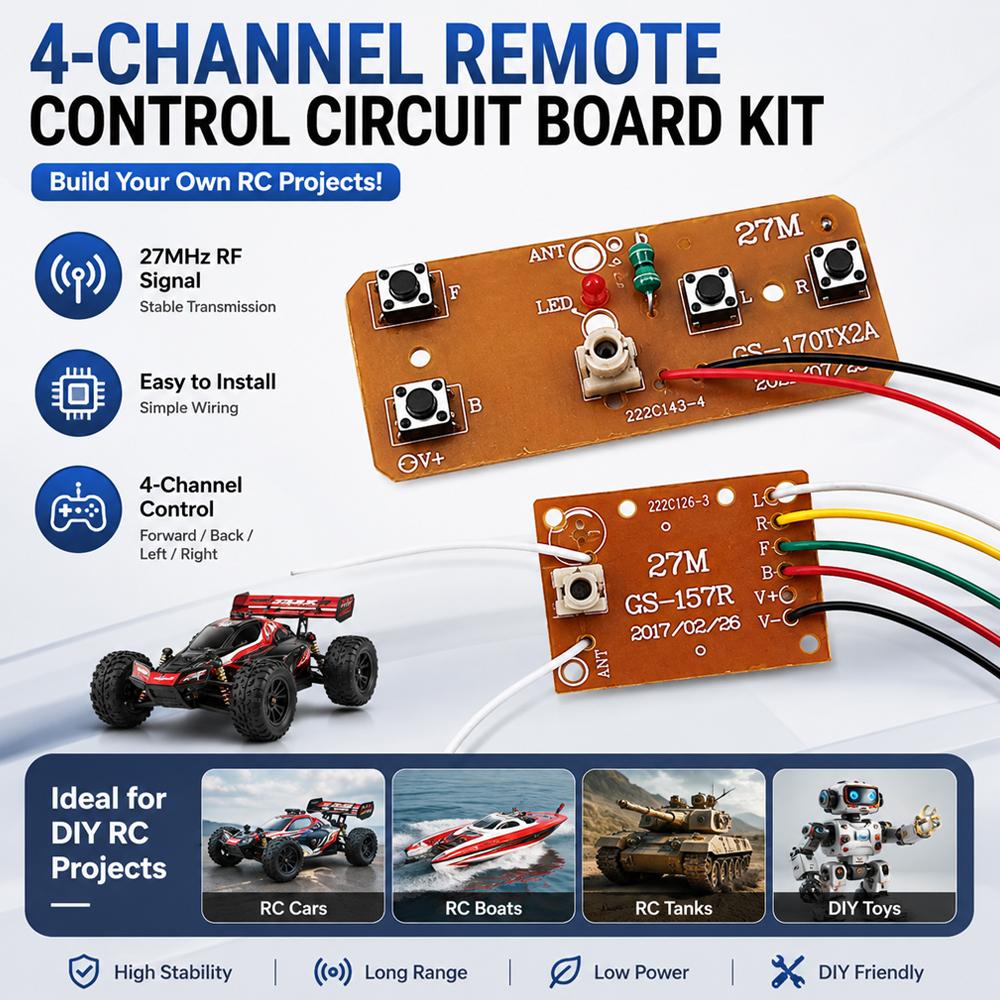 27MHz Remote Control Kit 4CH W - Joystick Rc Drone recension och pris