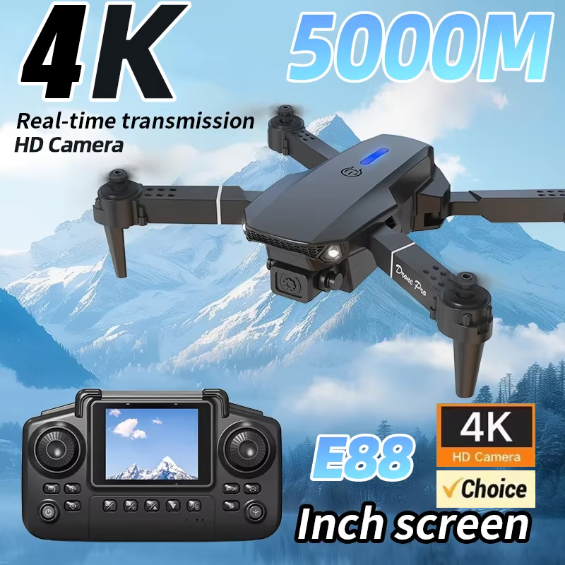 4K Dual-Camera HD Aerial Photo - Drone Rc E88 Pro recension och pris