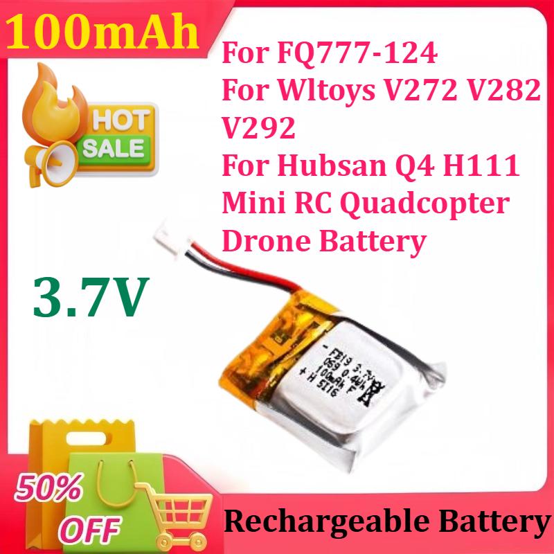 3.7V 100mAh Lipo Battery for F - Drone Fq777 Rc Quadcopter recension och pris