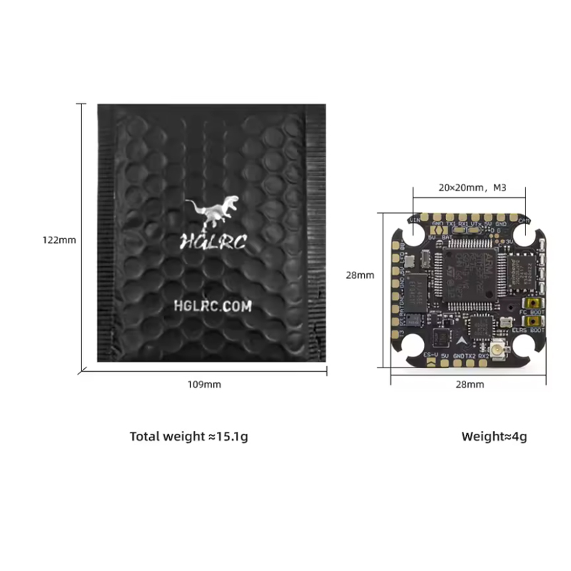 HGLRC SPECTER F722 Lite Flight - Betaflight Flight Controller recension och pris