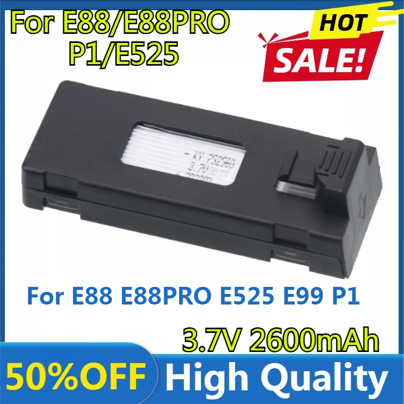 E88 Battery 3.7V 2600mAh Lipo  - Drone Rc E88 Pro recension och pris