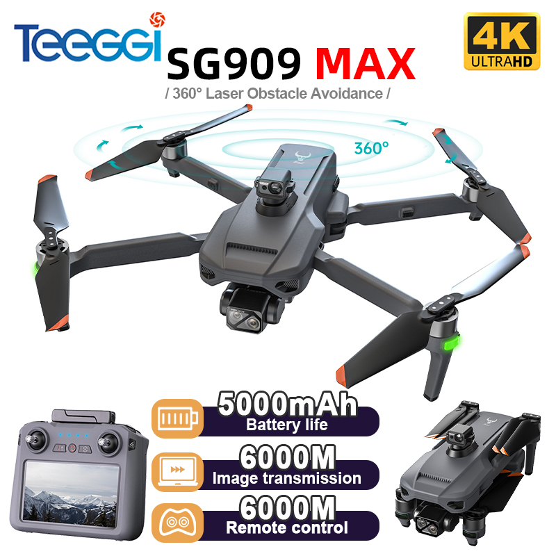 Teeggi SG909 MAX GPS Drone Wit - Drone Rc Foldable recension och pris