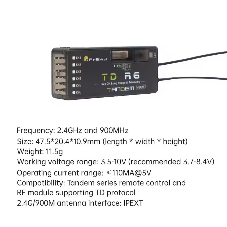 FrSky TD R6 Receiver 2.4G 900M - Frsky Receiver Module recension och pris