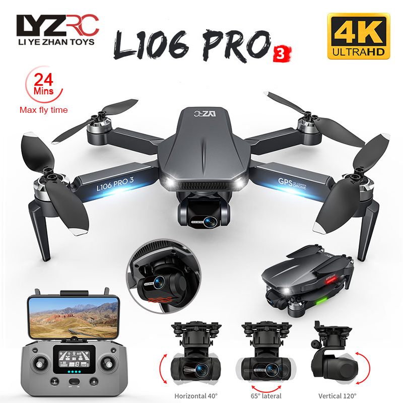 L106 Pro 3 Drone 5G WIFI FPV F - Drone Rc Foldable recension och pris