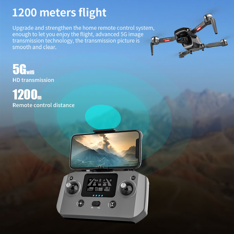 L106 Pro 3 Drone 5G WIFI FPV F - Drone Rc Foldable recension och pris