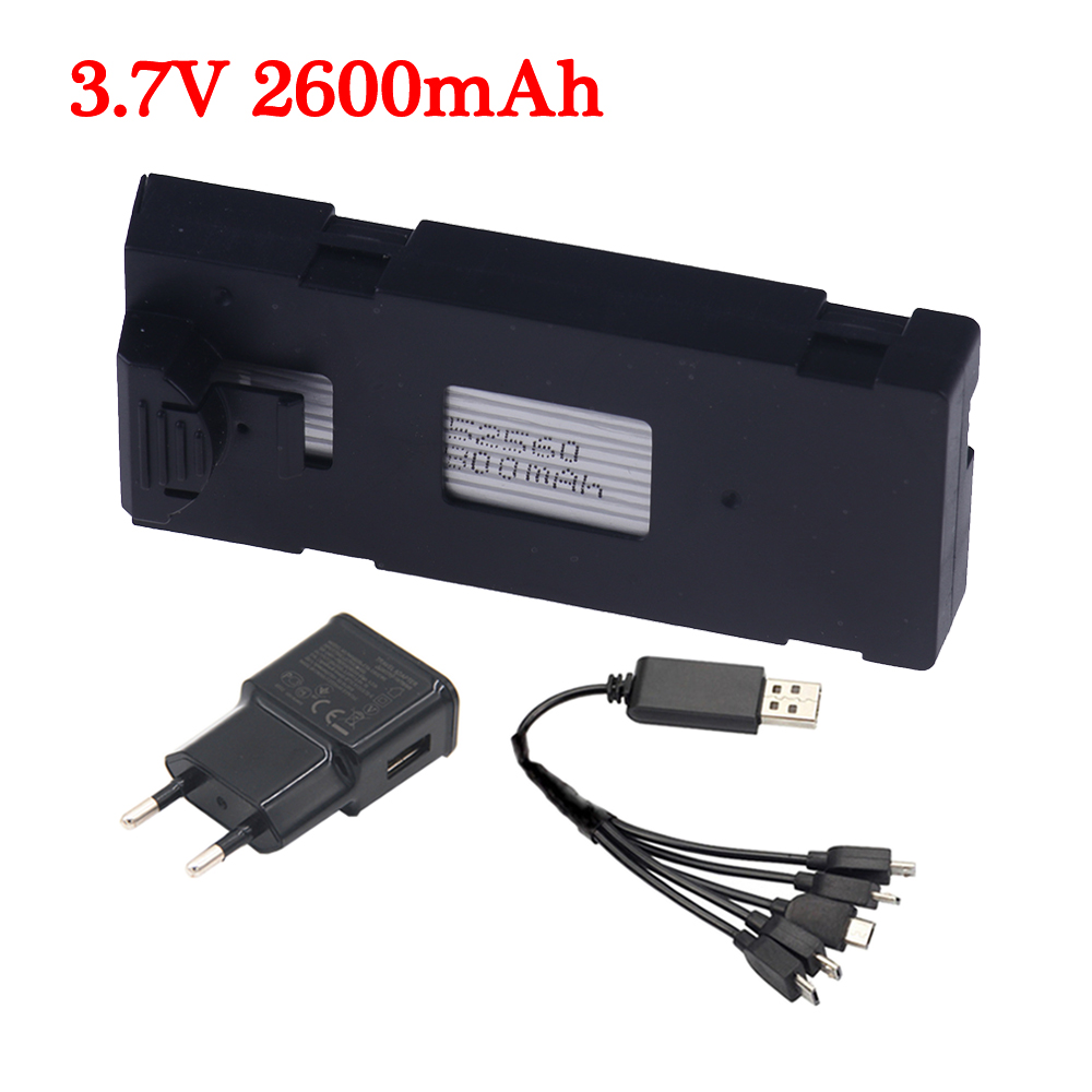 Upgrade Capacity 2600mAh 3.7V  - Drone Rc E88 Pro recension och pris