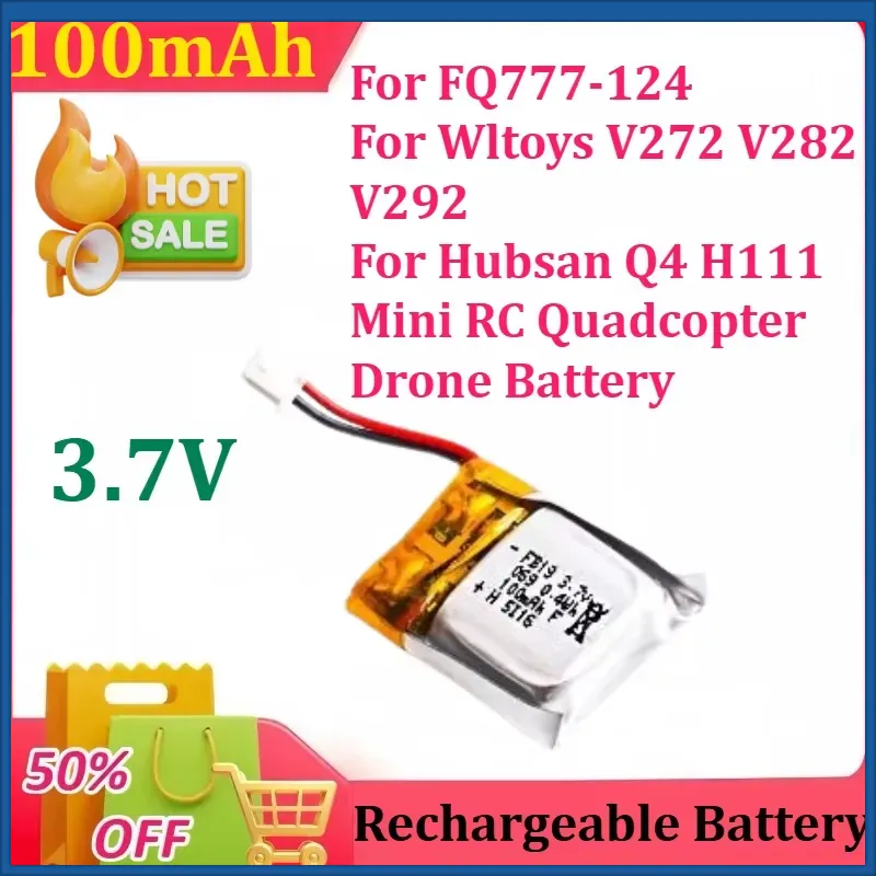 3.7V 100mAh Lipo Battery for F - Drone Fq777 Rc Quadcopter recension och pris