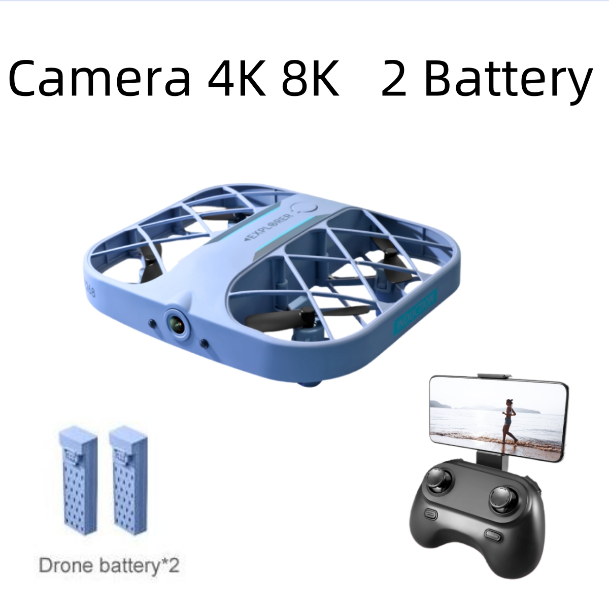 JJRC H107 FPV RC Drone with 2  - Drone Rc Plegable recension och pris