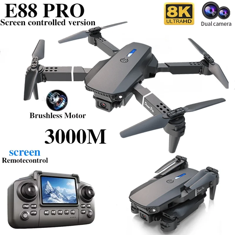 E88 PRO Drone with screen 4K H - Drone Rc E88 Pro recension och pris